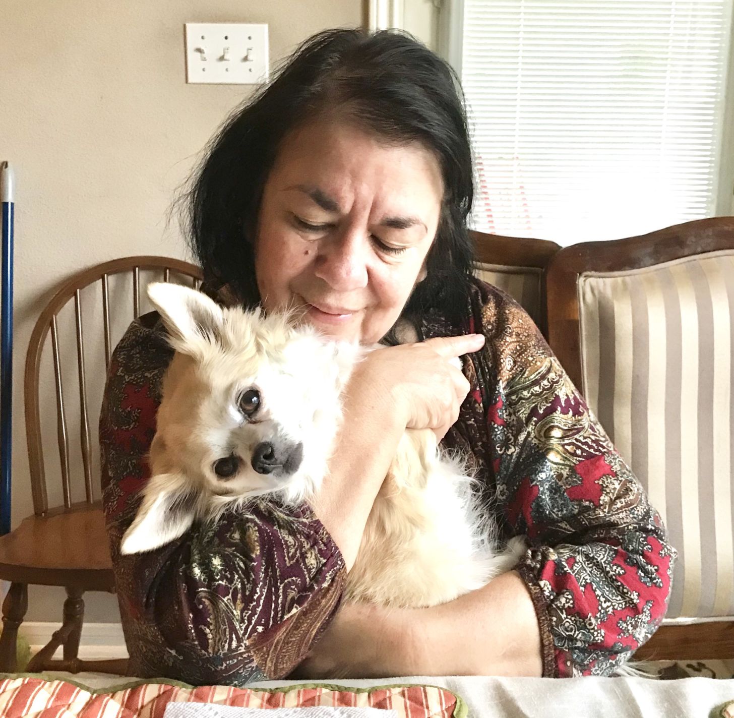 Owner-dog selfies: Minnie and Mandy